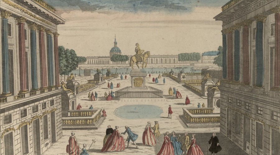 veduta di place Louis XV, poi place de la Concorde
