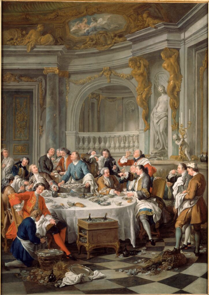 Le Déjeuner d'huîtres, Jean-François de Troy, Public domain, via Wikimedia Commons